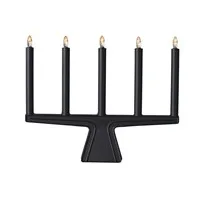 Stella 5 advent candle holder 41 cm - Black - SMD Design