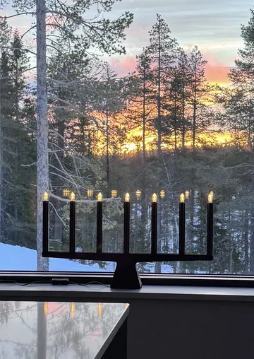Stella 7 advent candle holder 60 cm - Black - SMD Design