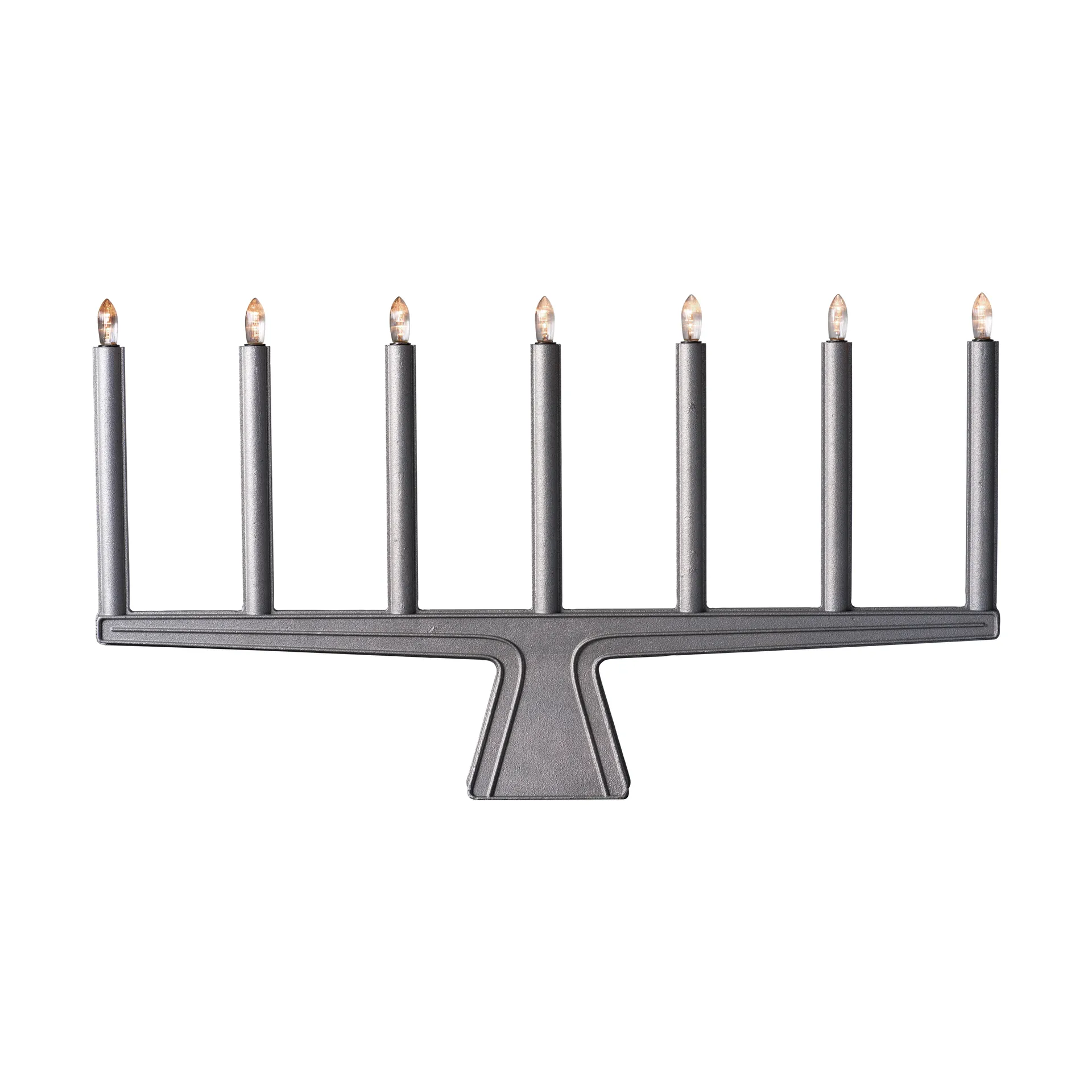 Stella 7 advent candle holder 60 cm, Raw aluminium SMD Design