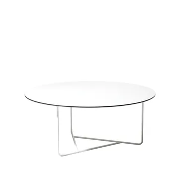 Tellus coffee table - White, white stand, h41 d100 - SMD Design