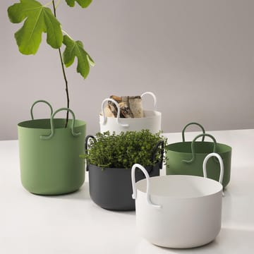 Tivoli flower pot Ø30 cm low - dark grey - SMD Design