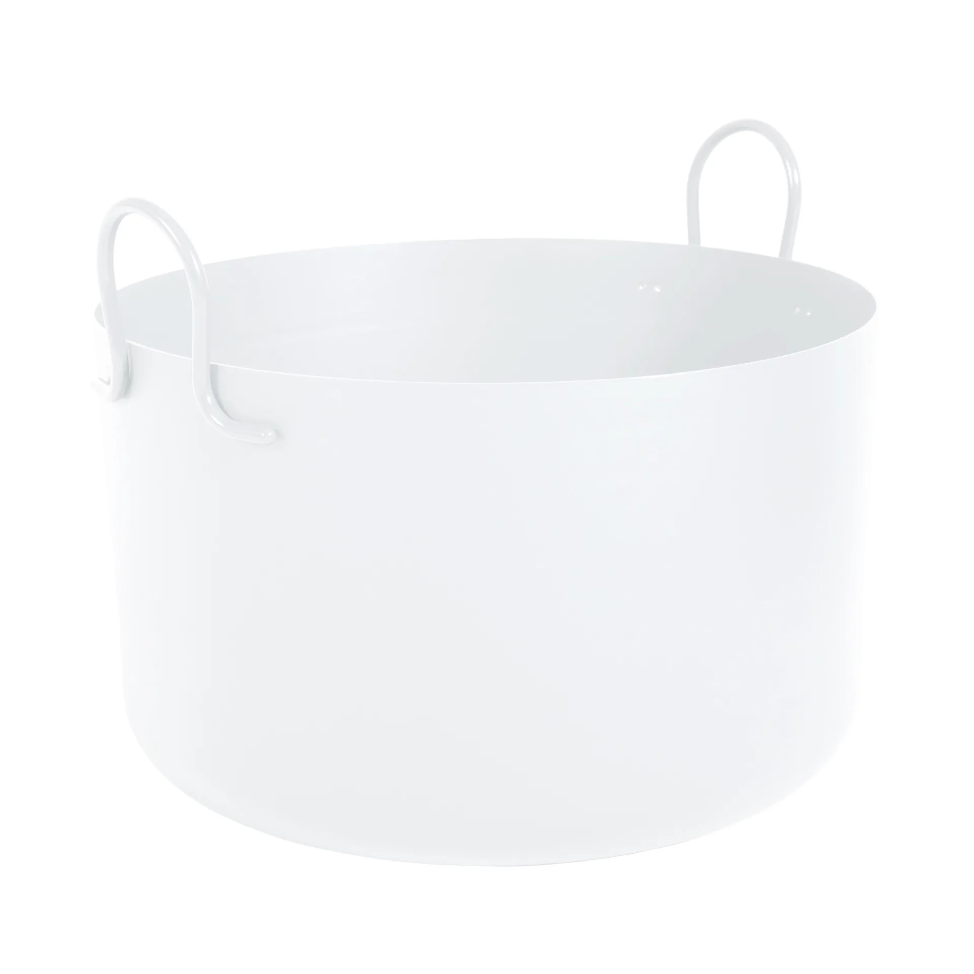 Tivoli flower pot Ø30 cm low, white SMD Design