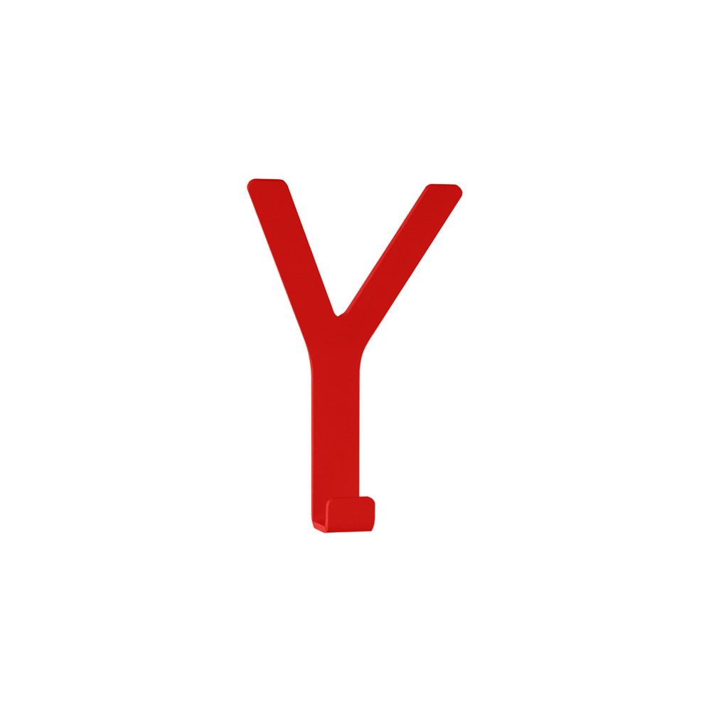 SMD Design Y-hook Midi hook Red | Scandinavian Design | Clothes hooks & hangers | Red