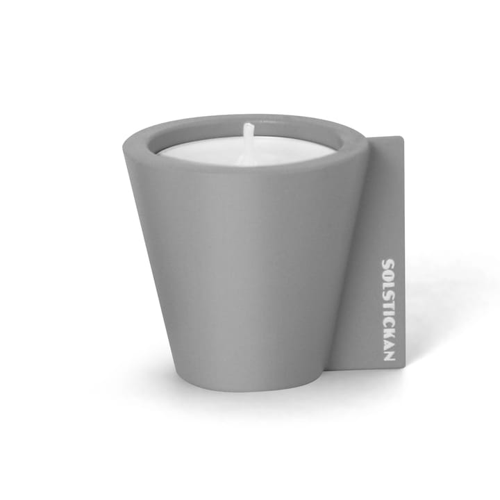 Flipp candle holder 5x6 cm - Grey - Solstickan Design