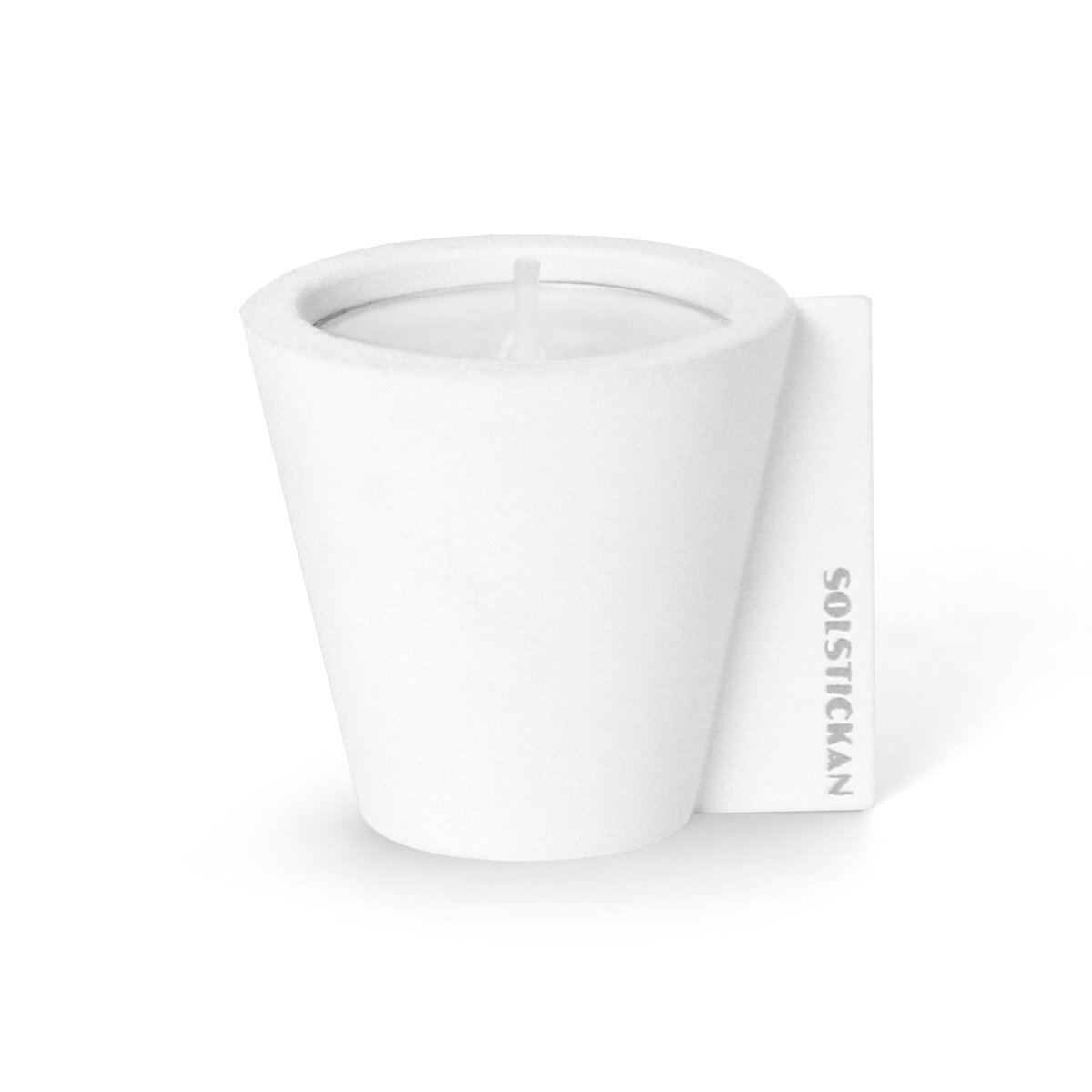 Solstickan Design Flipp candle holder 5x6 cm White | Scandinavian Design | Candle holders | White