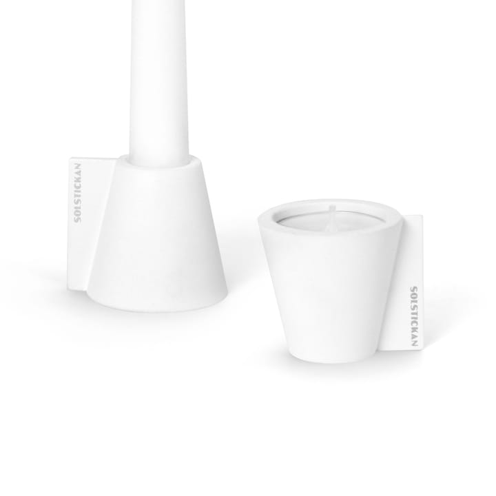 Flipp candle holder 5x6 cm - White - Solstickan Design