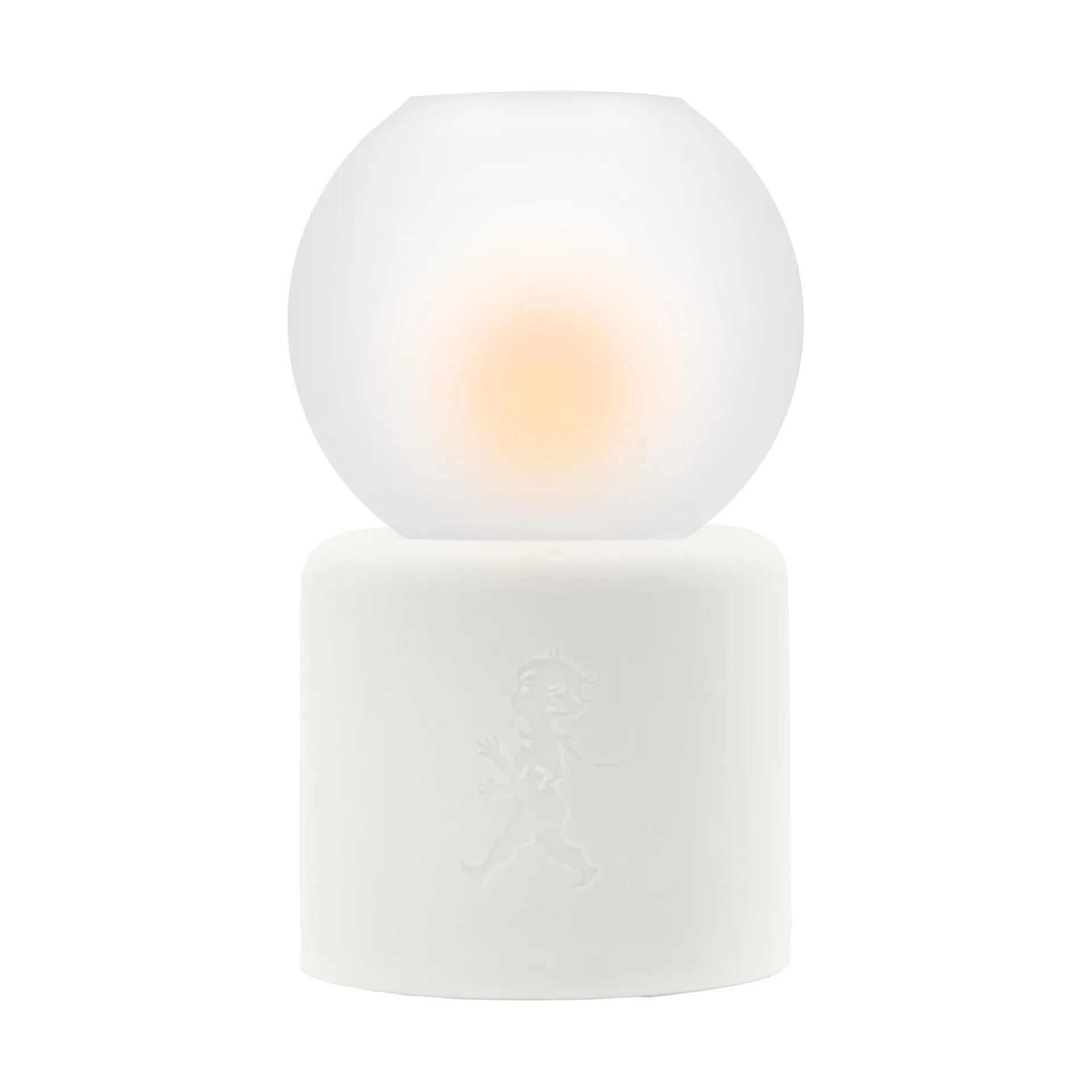 Globe tealight holder Ø9.5x17 cm, White Solstickan Design