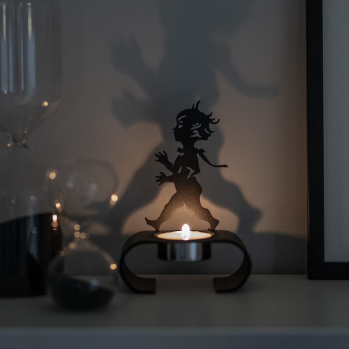 Silhuett candle holder 9.3x13.3 cm - Black - Solstickan Design
