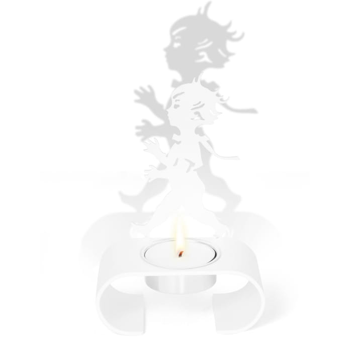 Silhuett candle holder 9.3x13.3 cm - White - Solstickan Design
