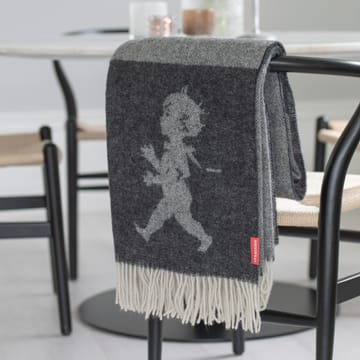 Solstickan blanket merino wool 130x170 cm - Anthracite grey - Solstickan Design