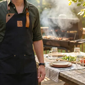 Solstickan canvas apron - Black - Solstickan Design