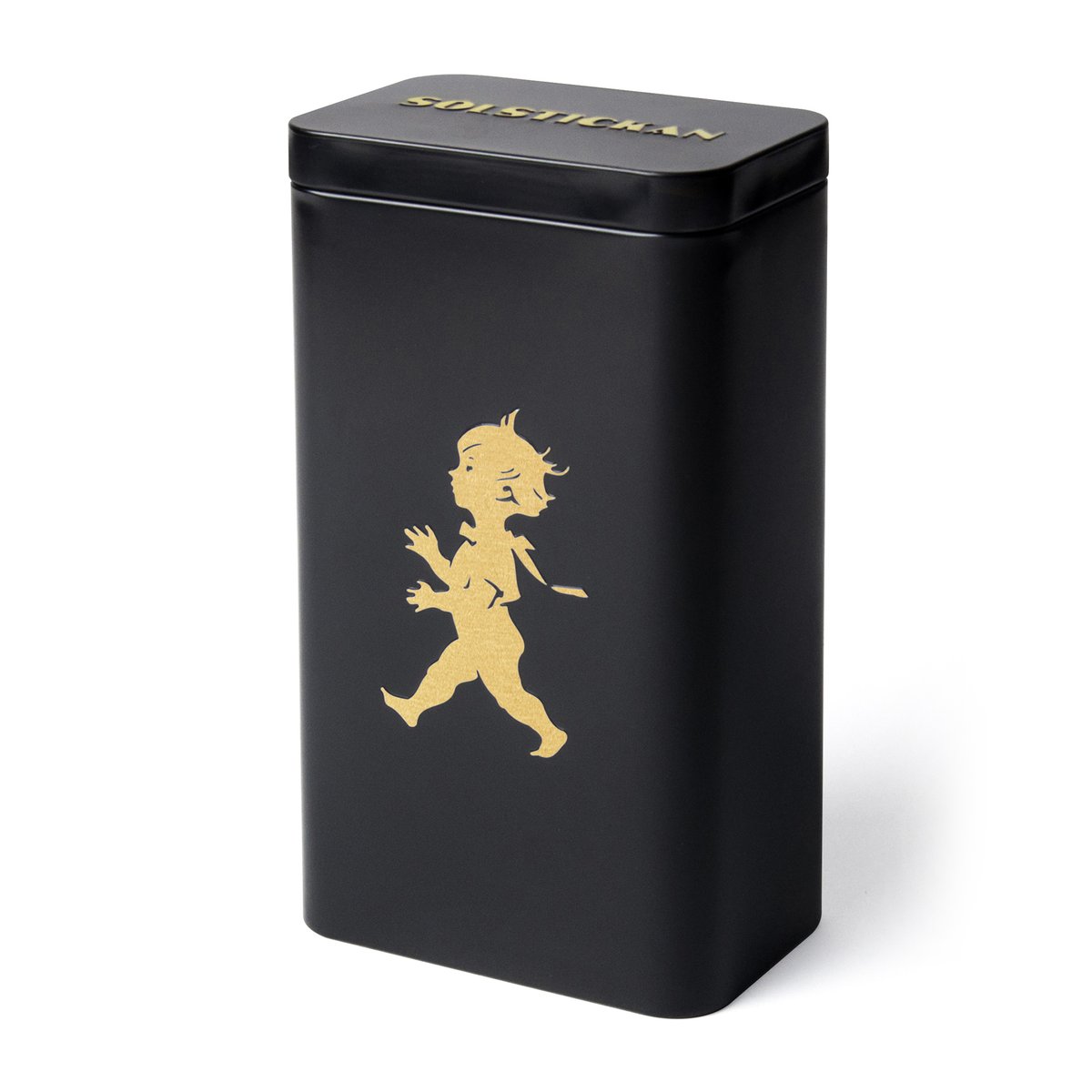 Solstickan Design Solstickan coffee jar 20.5 cm Matt black-gold
