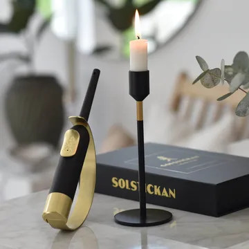 Solstickan Eldklinga lighter - Black-brass - Solstickan Design