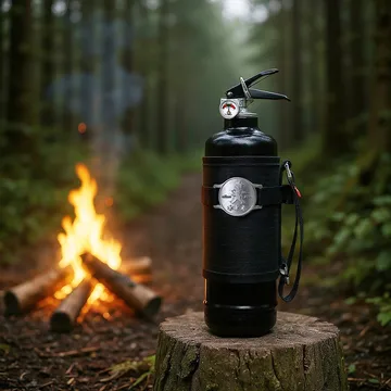 Solstickan fire extinguisher 1 kg, Outdoor edition - Black - Solstickan Design