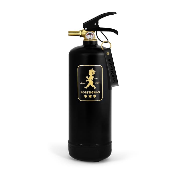 Solstickan fire extinguisher 2 kg - Black-gold - Solstickan Design