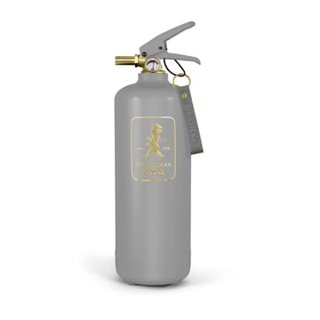 Solstickan fire extinguisher 2 kg - Design Edition grey-gold - Solstickan Design