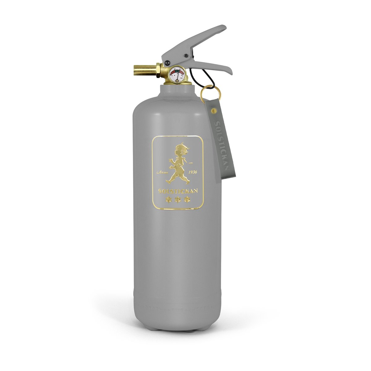 Solstickan Design Solstickan fire extinguisher 2 kg Design Edition grey-gold