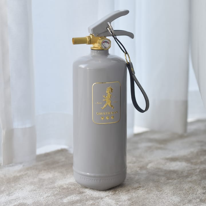 Solstickan fire extinguisher 2 kg - Design Edition grey-gold - Solstickan Design