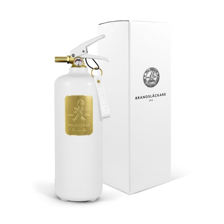 Solstickan fire extinguisher 2 kg - White-gold - Solstickan Design