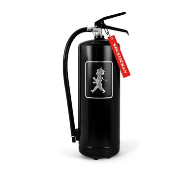 Solstickan fire extinguisher 6 kg - Black-silver - Solstickan Design