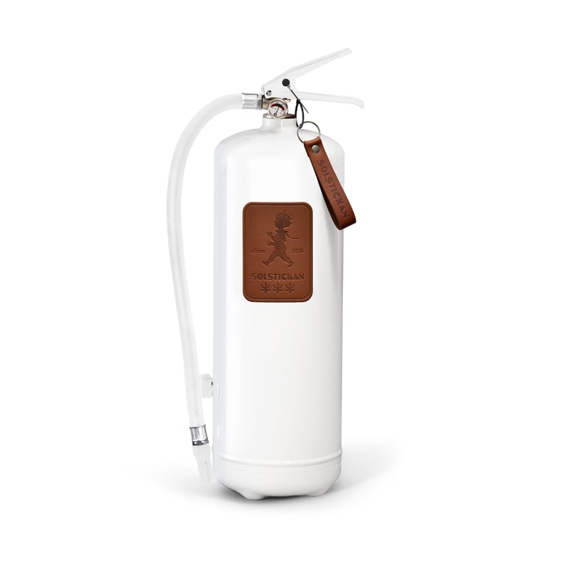 Solstickan Design Solstickan fire extinguisher 6 kg White-dark brown leather