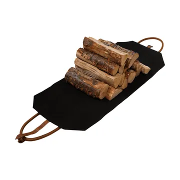 Solstickan firewood basket canvas - Black - Solstickan Design