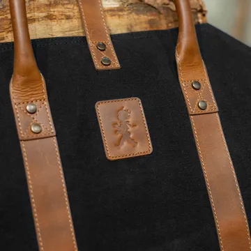 Solstickan firewood basket canvas - Black - Solstickan Design
