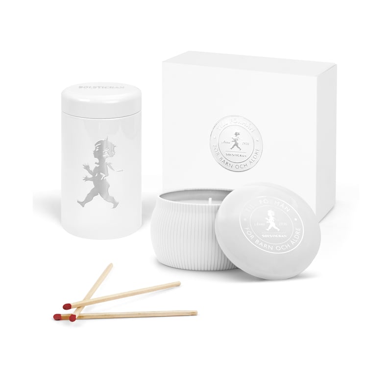 Solstickan Design Solstickan gift box scented candles + matchstick tube White-scented candle eucalyptus