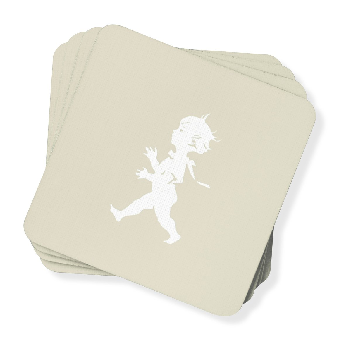 Solstickan Design Solstickan glass coaster 10x10 cm 4 pack Sand