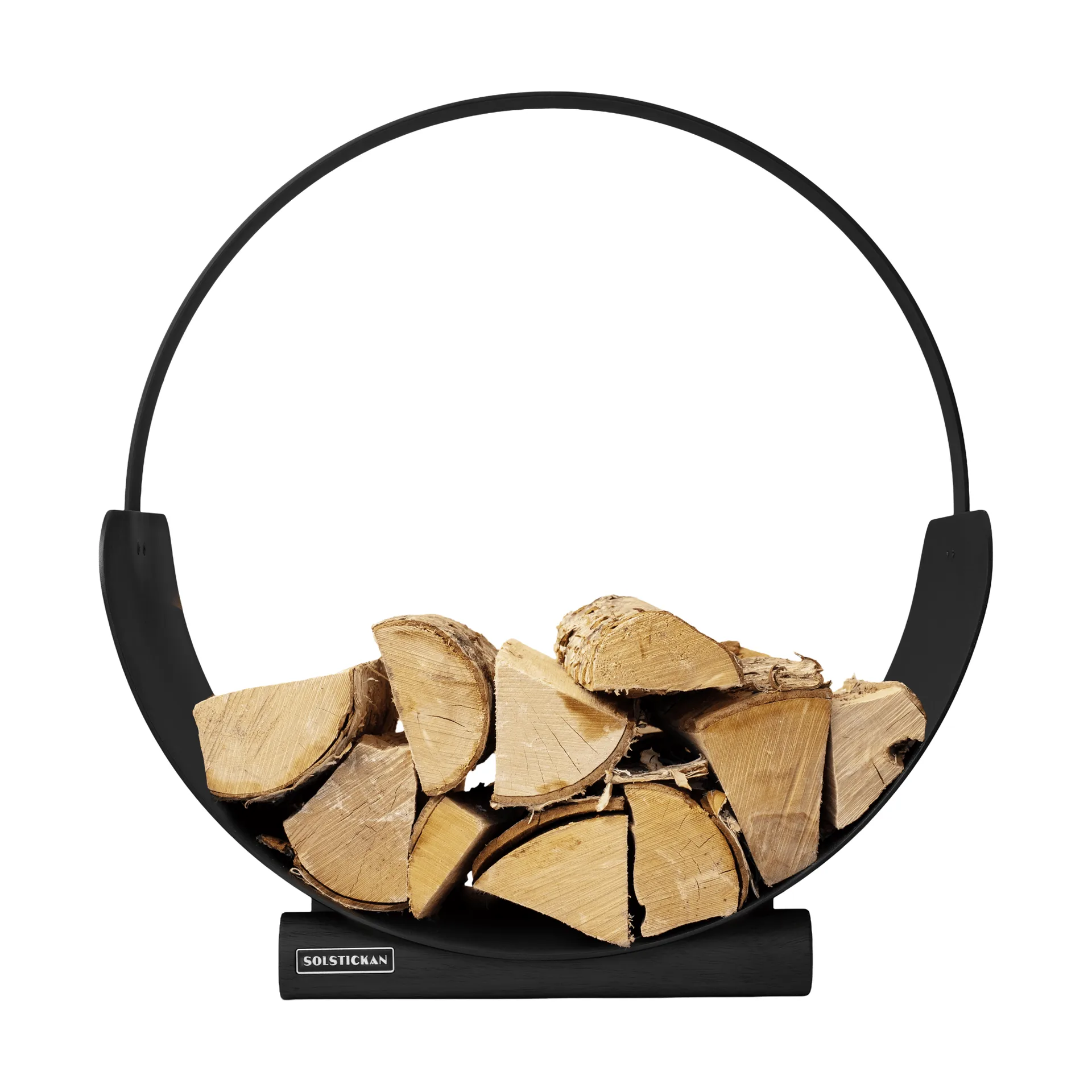 Solstickan log basket, Black Solstickan Design