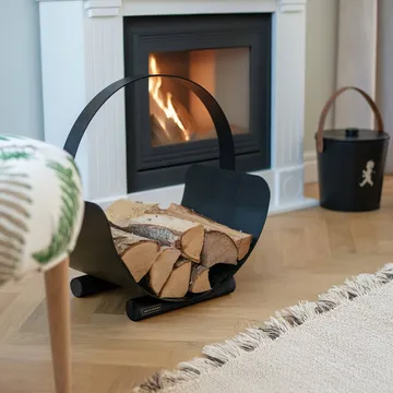 Solstickan log basket - Black - Solstickan Design