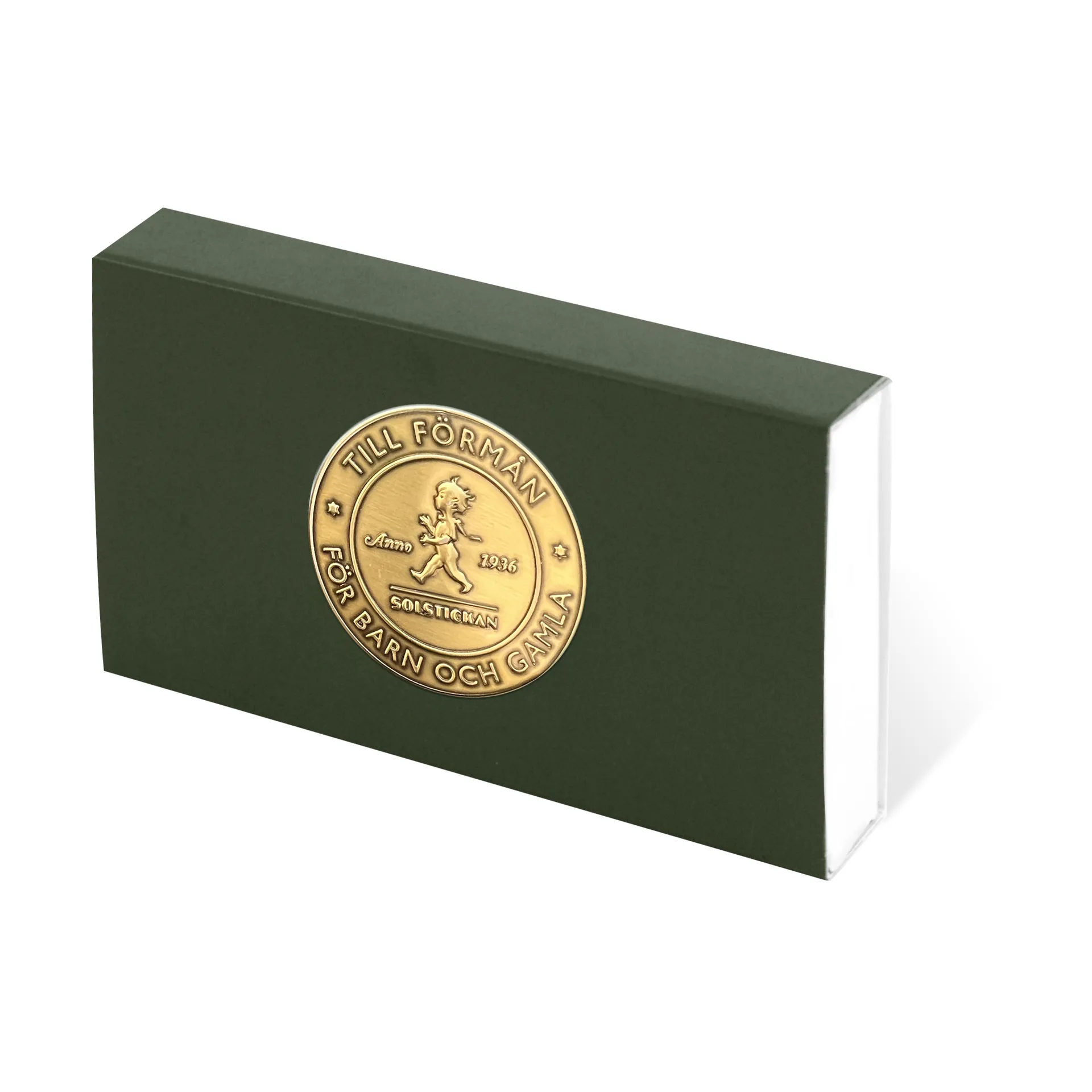 Solstickan matchbox 50-pack, Green Solstickan Design