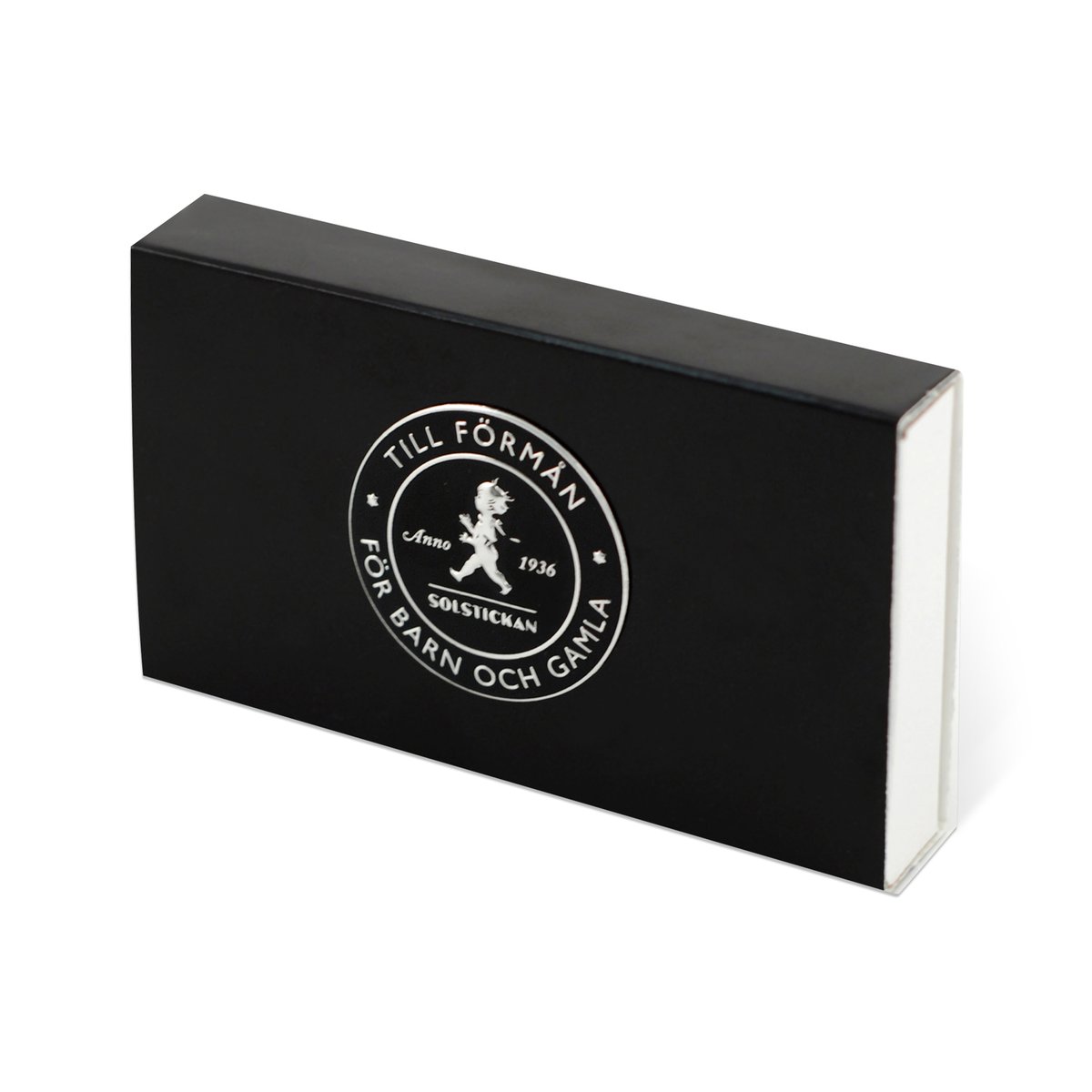 Solstickan Design Solstickan matchstick box 30 pack Black