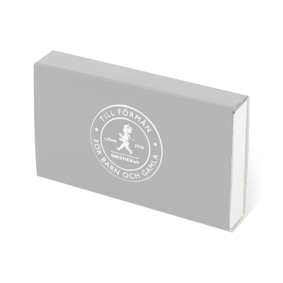 Solstickan Design Solstickan matchstick box 30 pack Grey