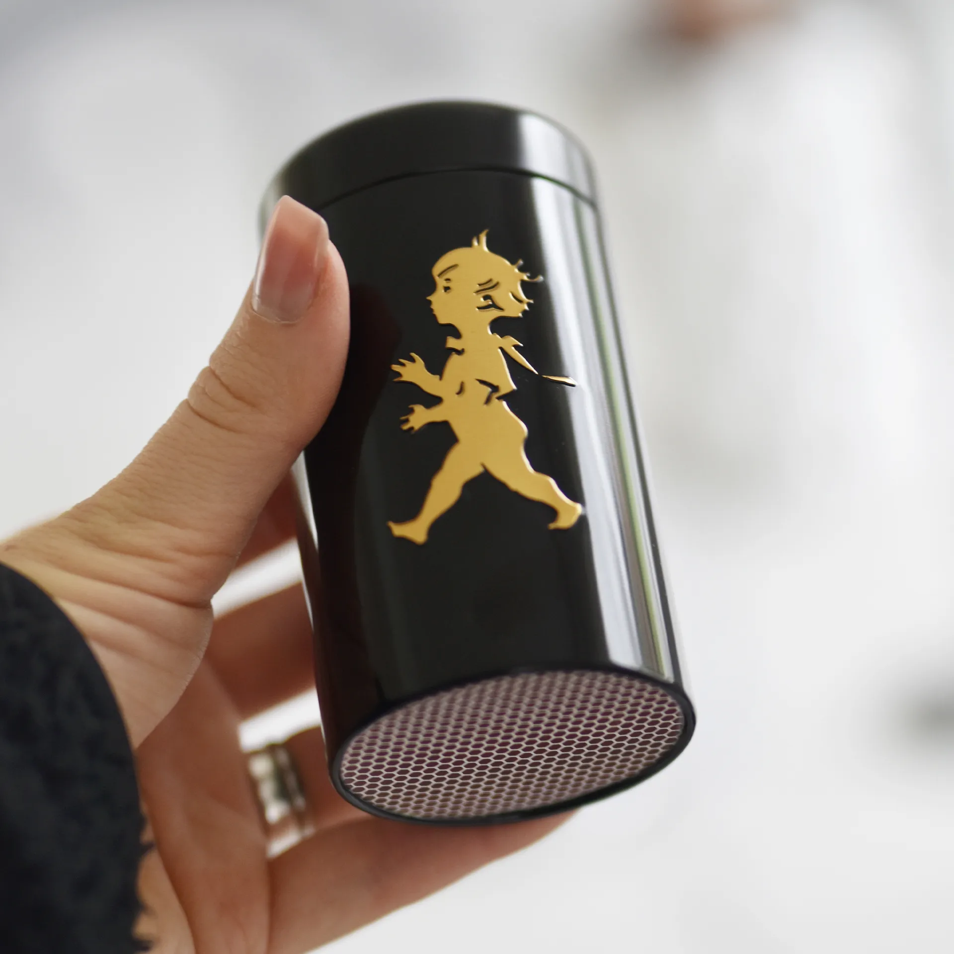 Solstickan matchstick tube 100 pack, Black-gold Solstickan Design