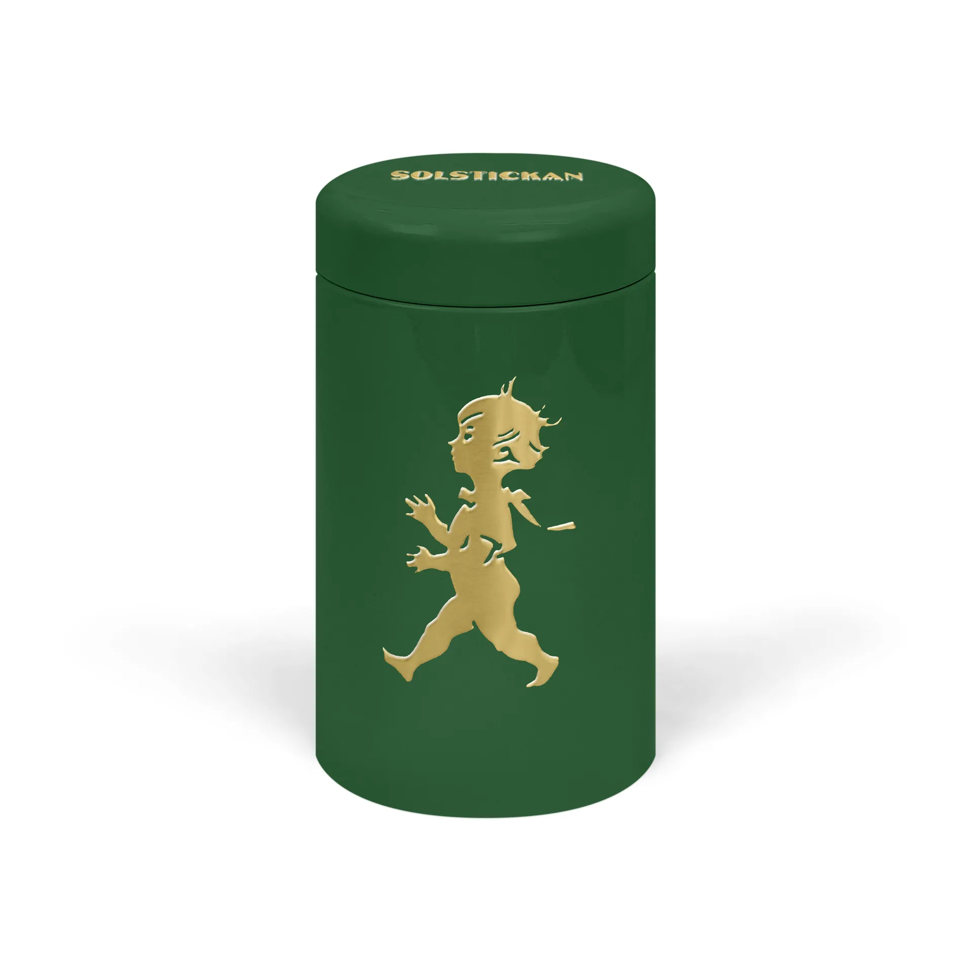 Solstickan matchstick tube 100 pack, Green-gold Solstickan Design