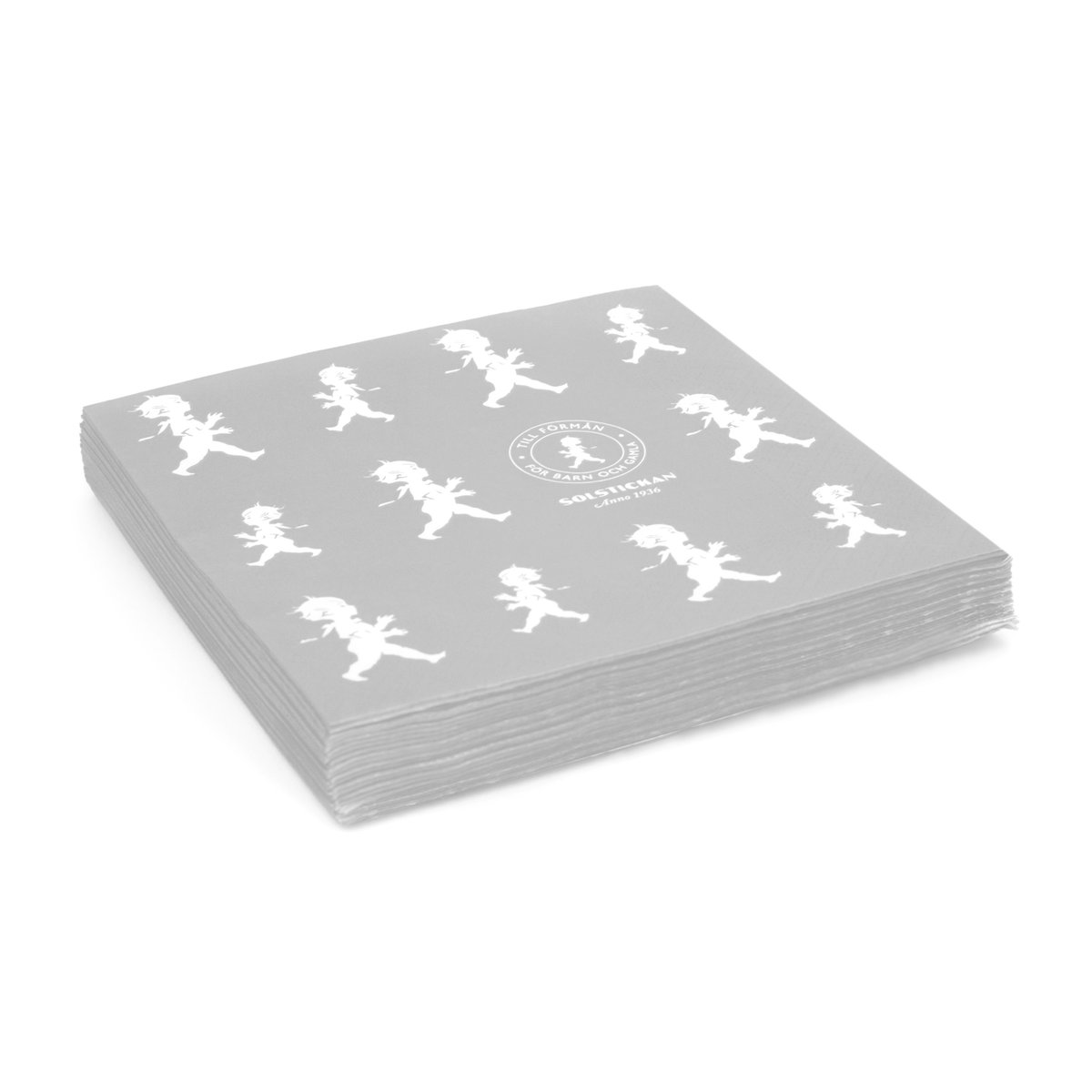 Solstickan Design Solstickan napkins 33x33 cm 20 pack Grey