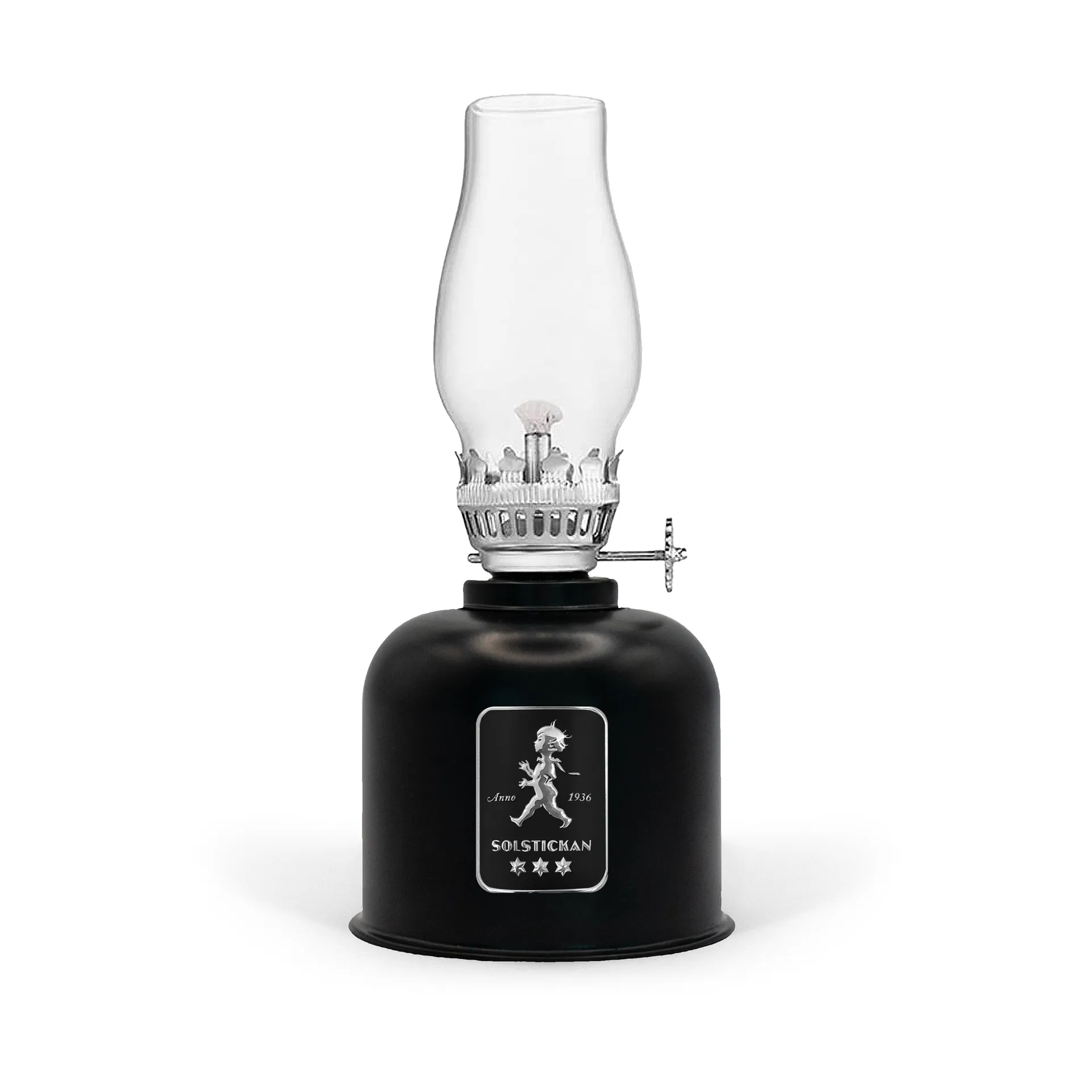 Solstickan paraffin lamp, Black Solstickan Design
