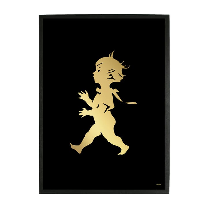 Solstickan poster 50x70 cm - Gold-black - Solstickan Design