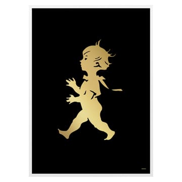 Solstickan poster 50x70 cm - Gold-black - Solstickan Design