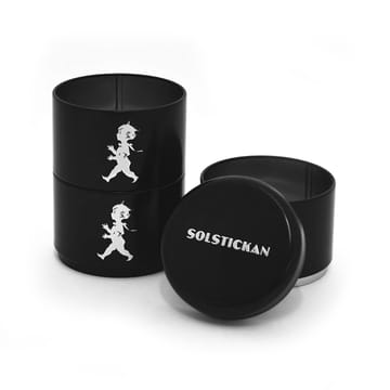 Solstickan storage jar three pieces 8.5 cm - Black - Solstickan Design