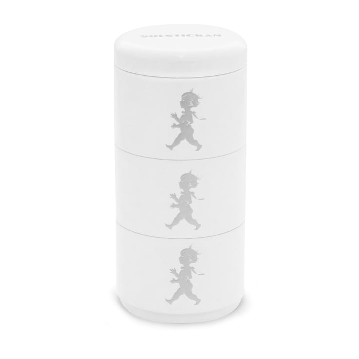 Solstickan storage jar three pieces 8.5 cm - White - Solstickan Design