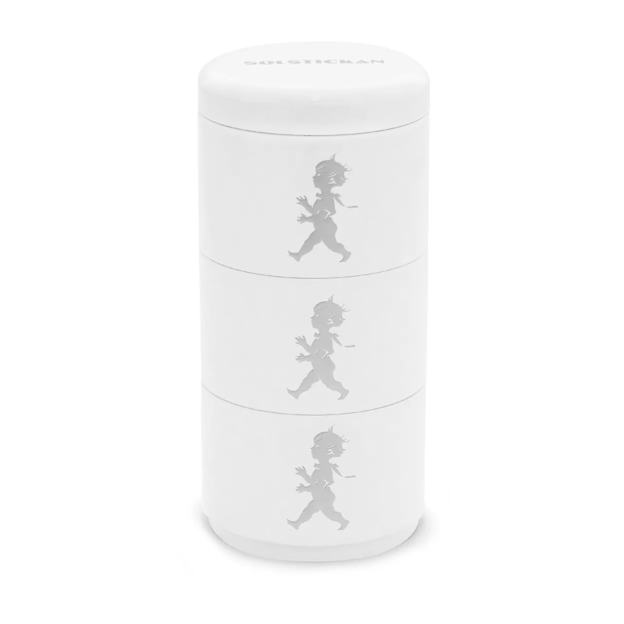 Solstickan Design Solstickan storage jar three pieces 8.5 cm White