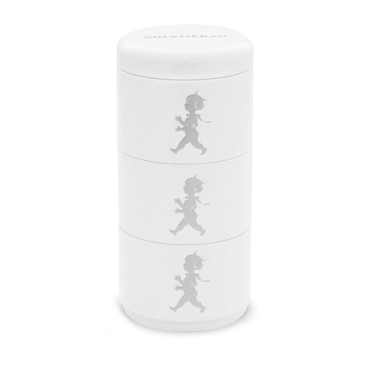 Solstickan Design Solstickan storage jar three pieces 8.5 cm White