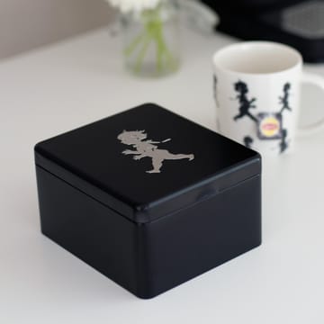 Solstickan tea chest with pockets 13.6x15.6 cm - Black - Solstickan Design