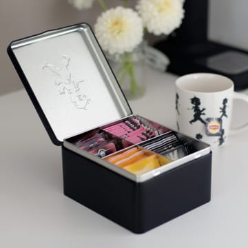 Solstickan tea chest with pockets 13.6x15.6 cm - Black - Solstickan Design