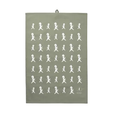 Solstickan tea towel 50x70 cm - Green-white - Solstickan Design