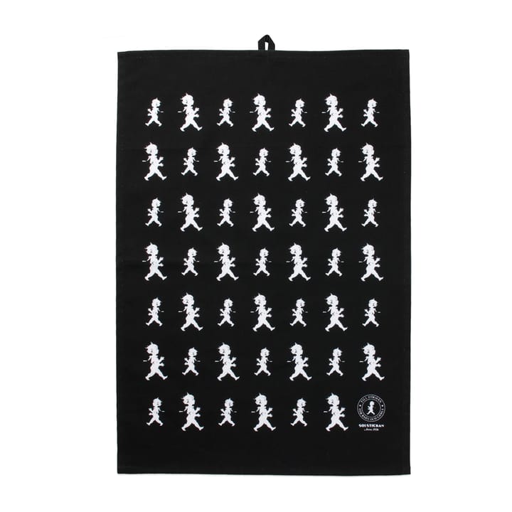 Solstickan tea towel 50x70 cm - White-black - Solstickan Design