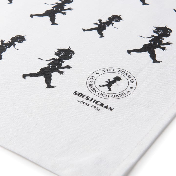 Solstickan tea towel 50x70 cm - White-black - Solstickan Design