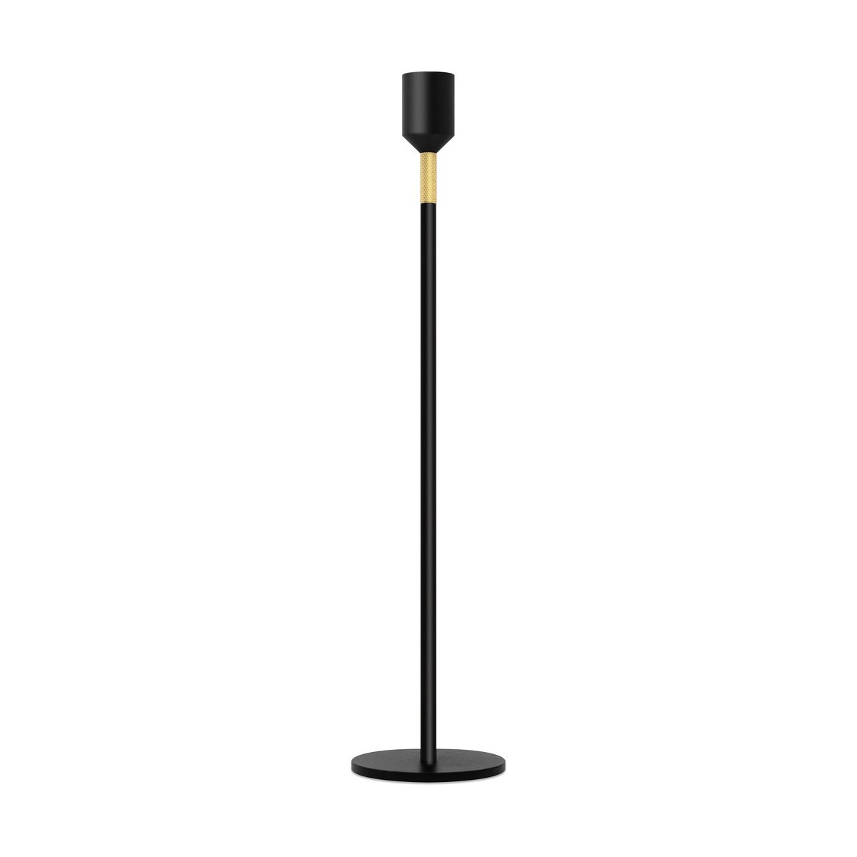 Solstickan Design Three Stars candlestick L 34 cm Black